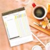 Cora Kate Food Journal Diary, 5.5 x 8.5 Calorie Counter Book, 50-Page Double-Sided Spiral Bound Meal Tracker for Tracking Calories, Carbs, Fat, Protein, Calorie Tracker, Food Log for Diet & Nutrition