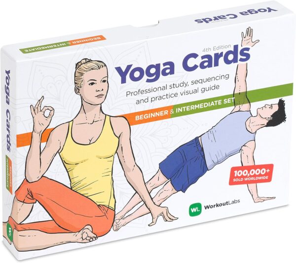 WorkoutLabs Yoga Cards I & II – Complete Set Beginners & Intermediate: Professional Study, Class Sequencing & Practice Guide · Premium Yoga Asana Flash Cards Deck with Sanskrit