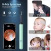 Ear Wax Removal Tool Camera with 4 Ear Spoon - Ear Cleaner with 1080P HD Camera - Earwax Removal Kit with Camera - Ear Camera for iOS & Android (Lake Green)