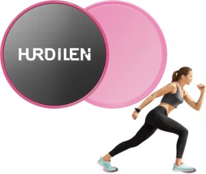Core Sliders, Exercise Gliding Discs Dual Sided Use on Carpet and Hardwood Floors, Lightweight and Perfect Fitness Apparatus for Training Abdominal Core Strength