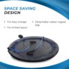 Stamina 36 Inch Fitness Trampoline w/ Foldable Steel Frame, 250 Pound Capacity, Gray