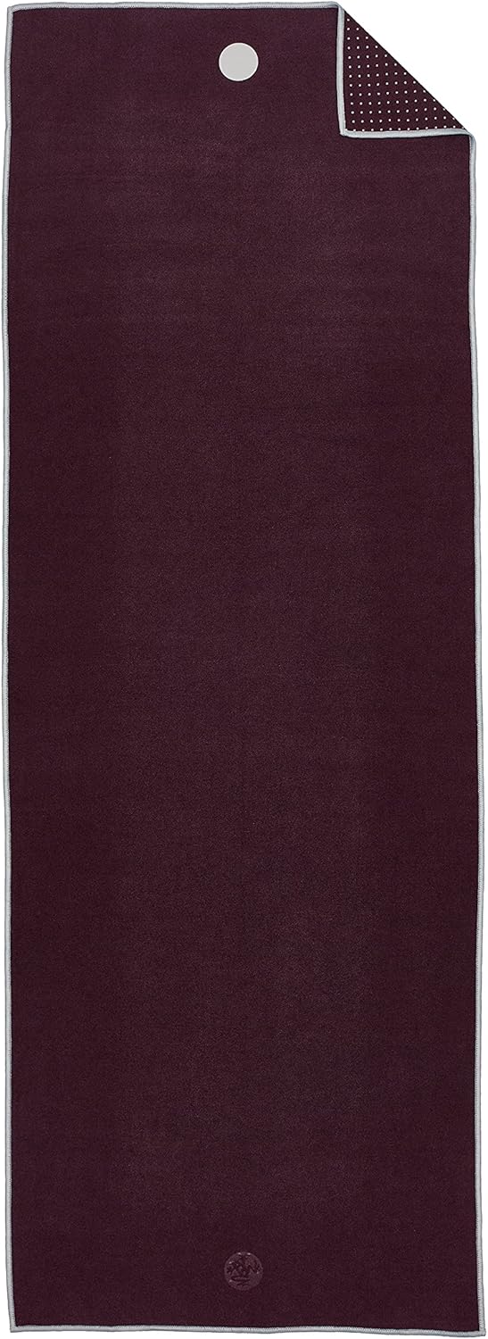 Yogitoes Yoga Mat Towel - Lightweight, Quick Drying Microfiber, Non Slip Skidless Technology, Use in Hot Yoga, Vinyasa and Power, 79 Inch (200cm), Indulge Purple