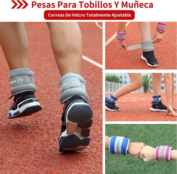PROIRON Ankle Weights Wrist Leg Weights for Women Men 2/4/6/8LBS Reflective Ankle Weight Set for Fitness Exercise Jogging Aerobics