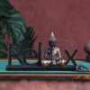 Buddha Statue Buddah Buda - Buddah Statue for Home Decoration,Laughing Buddha Statue for Yoga feng Shui Meditation Spiritual Room Decor,Buddha Decor Indoor, Relax Budha Zen Decor