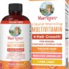 MaryRuth Organics Liquid Multivitamin Lustriva® Hair Growth for Women| Biotin 10000mcg | Vitamin D, B |Clinically Tested for Thicker Hair, Wrinkles, Fine Lines, Skin Care| Ages 18 | 15.22 Fl Oz