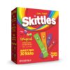 Skittles Singles To Go Variety Pack, Powdered Drink Mix, Zero Sugar, Low Calorie, Includes 4 Flavors: Green Apple, Strawberry, Grape, Orange, 1 Box (30 Single Servings)