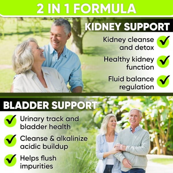 Kidney Cleanse Detox & Repair and Bladder Support- Kidney Support Supplement for Kidney Restore With Chanca Piedra,Cranberry, Juniper Berries for Kidney Detox and Bladder Health.60 Day Supply