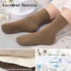 YSense Thin Pilates Grip Socks for Women Non Slip, Yoga Barre Socks Grippy Socks for Pilates, Dance, Ballet, Barre, Hospital
