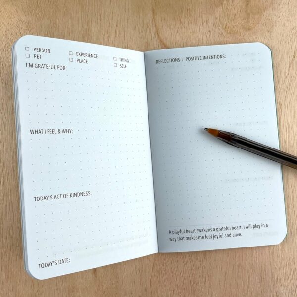 Pocket-sized Gratitude Journals - Freedom Set (Manage Stress & Anxiety, Mental Health Support, Self-Care Checklist, Prompts, 3.5" x 5.5", 36 pages)