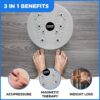 Core Abs Twister Board - Waist Sculptor Twister Board for Core & Ab Exercise - Waist Twisting Disc, Dizzy Disc Twist Board for Slimming Workout with 8 Magnets Reflexology