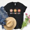 Love in Faith | Faith Hope Love Flowers | Christian T-Shirts for Women | Faith-Based Apparel | Christian Gifts