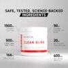 Kaged Thermogenic Powder | Clean Burn | Orange Mango | Men & Women | Weight Management Supplement | Organic Caffeine | Apple Cider Vinegar | 30 Servings