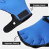 Aquatic Gloves for Helping Upper Body Resistance, Webbed Swim Gloves Well Stitching, No Fading, Sizes for Men Women Adult Children Aquatic Fitness Water Resistance Training