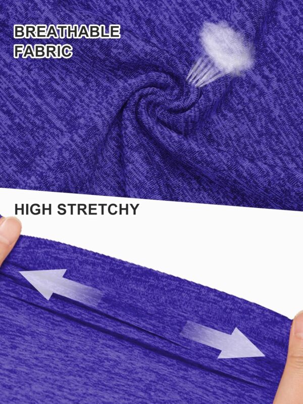 Kimmery Workout Tops for Women Short Sleeve Shirts for Women Quick Dry Line Decor Yoga Tops