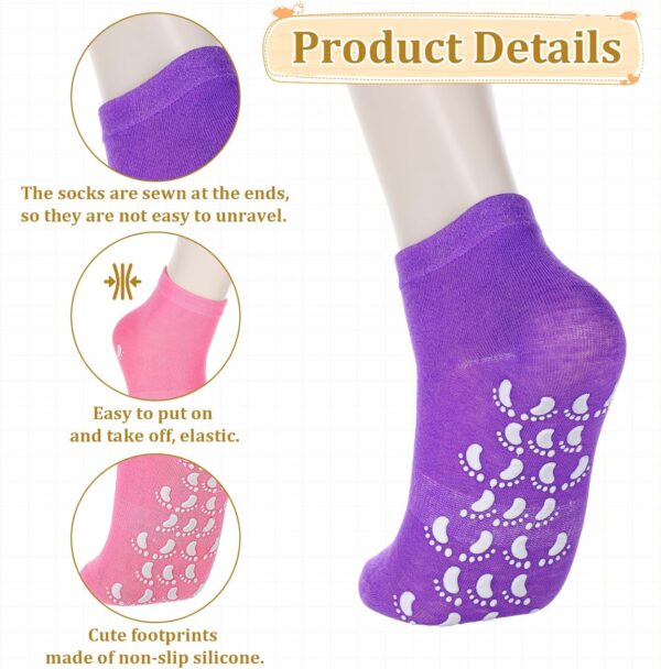 5 Pairs Yoga Socks with Grips for Women, Non Slip Socks for Women, Pilates Socks with Grips, Non Slip Pilates Grip Socks, Yoga Pilates Anti Skid Socks, Non Slip Barre Hospital Socks