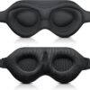 Sleep Mask Blackout for Men Women - Eyelash Friendly Eye Masks for Sleep Airplane Travel Accessories as Gifts Sleeping Mask with Soft Breathable Zero Eye Pressure for Travel Yoga Nap Meditation