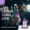 Grape Zero Sugar - Replenishes Electrolytes - Multi-Purpose Recovery and Electrolyte Drink - Rapid Hydration Drink - 12 Pack - 20 Ounce Bottle - Zero Sugar