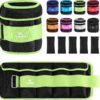 Fragraim Adjustable Ankle Weights 1-3/4/5/6/8/10/12/15/20 LBS Pair with Removable Weight for Jogging, Gymnastics, Aerobics, Physical Therapy