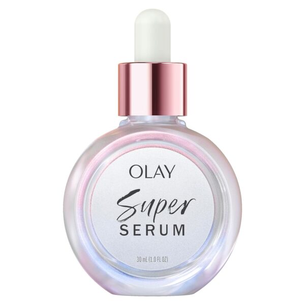 81aayFWLkgL._SL1500_.jpg Olay Super Serum 1.0 oz with Niacinamide, Vitamin C, Collagen Peptide, AHA, and Vitamin E