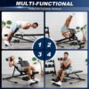 OPPSDECOR Weight Bench Set with Preacher Curl Hyper Back Extension, All-in-One Sit Up Bench, Roman Chair, Professional Bench Press for Full Body Exercise Workout Benches for Home Gym