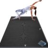 Gorilla Mats Premium Large Yoga Mat – 7' x 5' x 8mm Extra Thick & Ultra Comfortable, Non-Slip Barefoot Exercise Mat – Works Great on Any Floor for Stretching, Cardio or Home Workouts