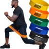 Serious Steel Fitness Fabric Mini Loop Non-Slip Resistance Band Set | Warm-Up, Physical Therapy, Glute Training, Speed and Agility Exercise Bands