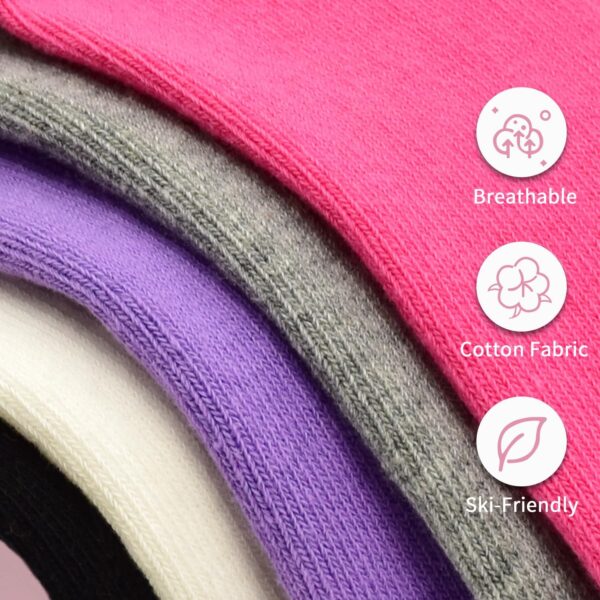 SkiBeaut Yoga Grips Non Slip Socks Pilates Anti Skid Sticky Grippers Ballet Barre Socks for Women 3 Pairs