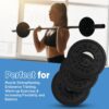 Logest Pair Olympic Plates - Barbell Weights Set of 2 Weight Plates for Olympic Bars Perfect for Strength Training Plates Exercise Balance Increase Available in 2.5LB 5LB 10LB Weight Plate