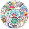 100pcs Mental Health Stickers for Water Bottle, Mental Health Matters Awareness Therapist Waterproof Vinyl Decal for Kids Adult Girl Laptop Skateboard Phone Notebook Guitar(Positive Affirmation)