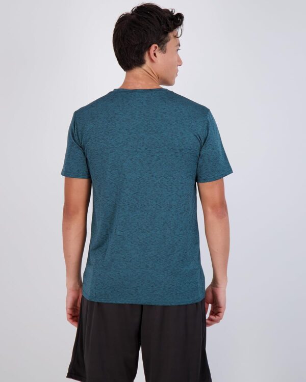 Real Essentials 5 Pack: Men’s V-Neck Dry-Fit Moisture Wicking Active Athletic Tech Performance T-Shirt