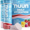 Nuun Hydration Daily, Wellness Electrolyte Tablets, Mixed Berry, No Sugar, 5 Essential Electrolytes for Hydration, Vegan, Gluten Free, 4 Pack (40 Servings)