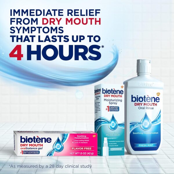biotène Dry Mouth Management Oral Rinse, Dry Mouth Spray and Moisturizing Gel - 1 Kit
