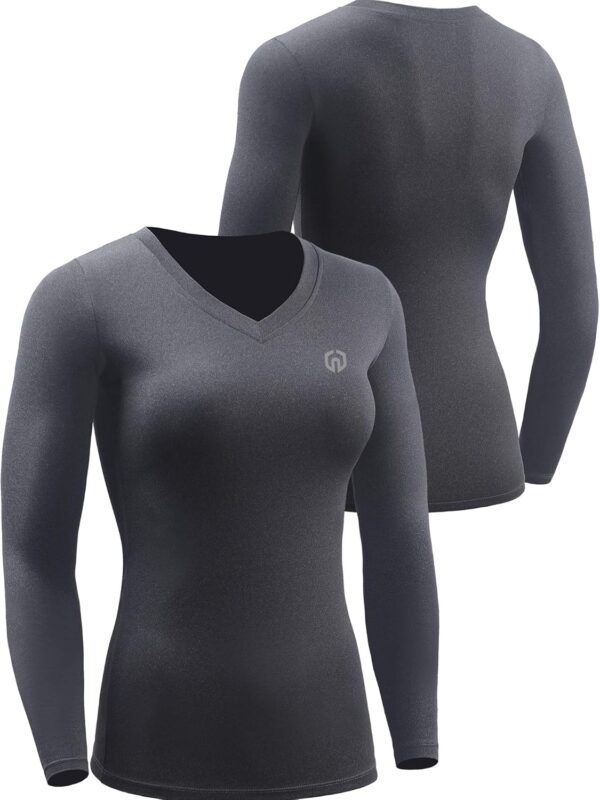 NELEUS Women's 3 Pack Compression Shirts Long Sleeve Yoga Athletic Running T Shirt