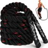 Jump Rope, Weighted Jump Ropes for Men women, 2.8lb 3.8lb 5lb Heavy Skipping Rope for Exercise, Adult Jumpropes for Home Workout, Boxing, Cardio, Improve Strength, Total Body Workout Equipment