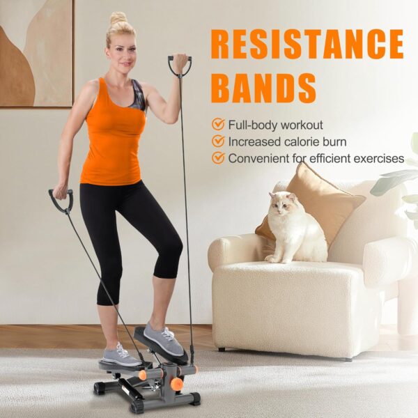 81c7ywk7CfL._AC_SL1500_.jpg Stepper for Exercise at Home Mini Stair Stepper with Resistance Bands Exercise Equipment for Home Stair Climber Stepper Machine for Home Gym Cardio Equipment for Full Body Workout