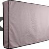 KHOMO GEAR Outdoor TV Cover Universal Weatherproof Protector for 50-52 Inch TV - Fits Most Mounts & Brackets, Grey (VC-tv-cover-50-grey)