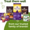 Wellness WHIMZEES Brushzees Dog Dental Treats, Natural Chews, Extra Small Size Stick, (48 Count)