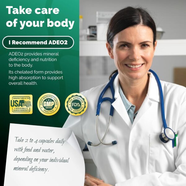 Premium Blend of 52 Trace Minerals Complex with Essential Minerals in Chelated Form – All Natural and 100% Organic - 120 Capsules - Full Spectrum Ionic Mineral Blend - Safe for Women and Men