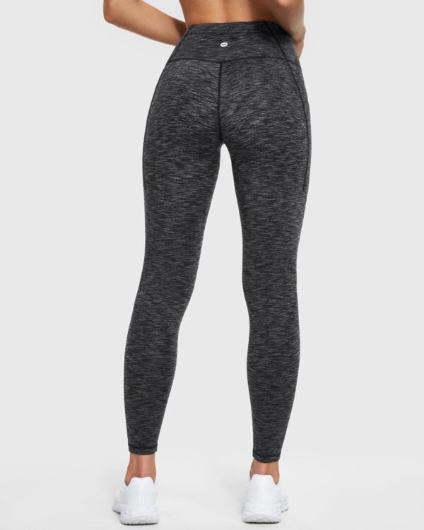 Ewedoos Womens Fleece Lined Leggings Water-Resistant Thermal Winter Fleece Leggings for Women with Pockets Ski Hiking