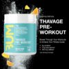 RAW Preworkout Powder, Thavage (Beach Bum) - Chris Bumstead Sports Nutrition Supplement for Men & Women - Cbum Pre Workout for Working Out, Hydration, Mental Focus & Energy - 40 Servings