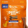 Zesty Paws Dental Bones - Fights Tartar & Plaque - Gum, Teeth & Bone Health - Cinnamon for Dog Breath - Immune, Joint, Gut, Skin & Coat Support - Omega 3 EPA & DHA and Calcium - Small Dogs - 28 ct…