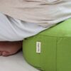 Meditation Cushion | WHEEL Zafu Meditation Cushion with Removable Washable Cover | Certified Organic Cotton Meditation Cushions | Buckwheat Hulls Cushion Meditation Pillow