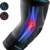 APOYO Elbow Brace for Tendonitis and Tennis Elbow, Compression Sleeve for Arthritis, Workouts, Reduce Joint Pain During Fitness Activity (Small)