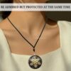 Amazing Gemstone Orgone Pendant with Black Tourmaline Crystal and Chakra Metatron Cube - Natural Healing Pendant Necklace for Women Men