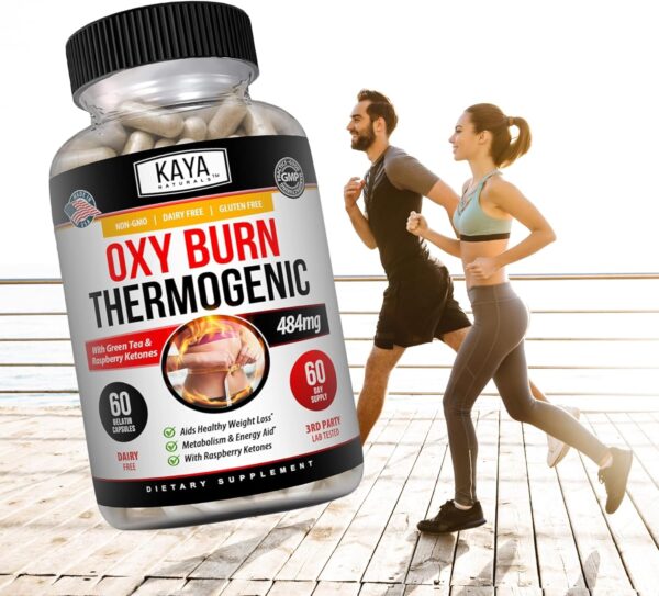Kaya Naturals Supreme Fat Burner - Weight Loss Pills Women & Men - Appetite Suppressant Supplement - Powerful Thermogenic Diet Pills - Natural Energy Boost Oxy Burn 60 Count