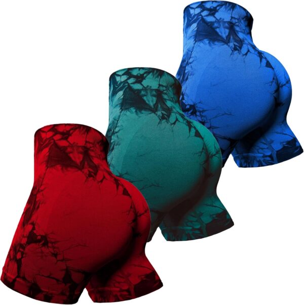 OVESPORT Workout Shorts for Women Scrunch Butt Lifting High Waisted Yoga Gym Seamless Booty Biker Shorts