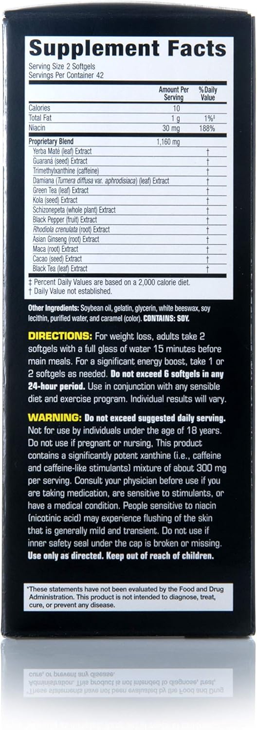 Zantrex Black - Weight Loss Supplement Pills - Weightloss Pills - Dietary Supplements - Lose Weight Supplement - Energy and Weight Loss Pills - 84 Count