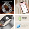 Fitness Tracker Smart Ring,Health Sleep Tracker Ring with Heart Rate Monitor/Calories/Blood Oxygen Monitoring IP68 Waterproof,No APP Subscription for iOS/Android（Grey,10）
