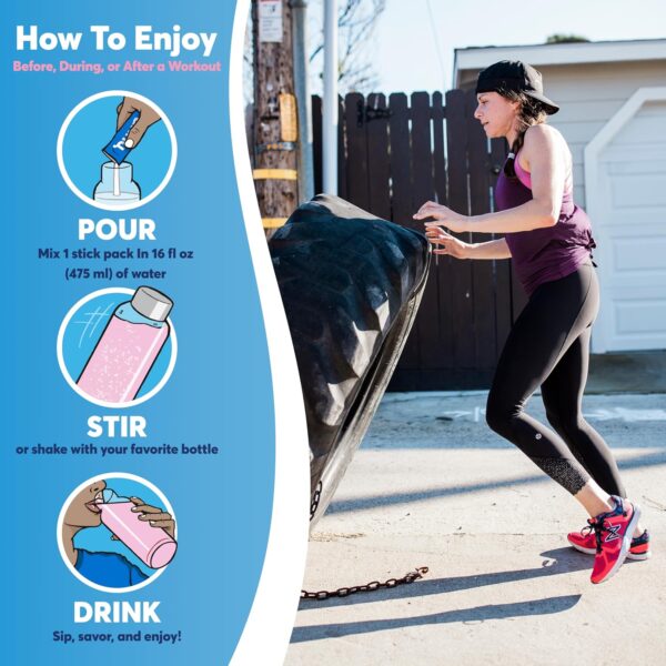 Nuun Sport Electrolyte Powder Packets - Strawberry Kiwi Flavor, 5 Essential Electrolytes for Hydration, Easy Open Drink Mix with Magnesium, 1g Sugar, Non GMO, Vegan, 16 Single Serving Sticks