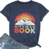 Banned Books Shirts for Women Reading Tshirts Gifts for Teacher Bookworm Readers Librarian Bibliophile Tee Tops S-XXL